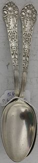 TWO STERLING SILVER TABLESPOONS BY GORHAM IN THE