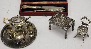 LARGE LOT OF MINIATURE STERLING SILVER ITEMS. TO