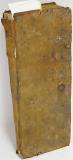 BOUND STORE LEDGER, CA. 1750, FROM NEW BEDFORD, MA,
