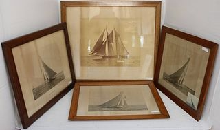 LOT OF THREE FRAMED PHOTOGRAVURES BY BOWLES, AND