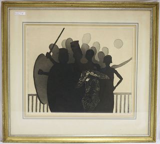 CHAIM KOPPELMAN (1920-2009) ETCHING TITLED "ON