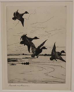 AFTER FRANK BENSON (1862-1951, MA) ETCHING