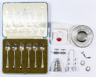 Sterling Silver Hollowware, Flatware and Jewelry Assortment