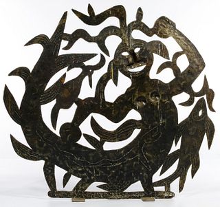 Joseph Louis Juste (Haitian, b.1940) Steel Sculpture