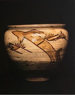 Bean Jar, Japan, Takeo Karatsu Stoneware, 17/18th