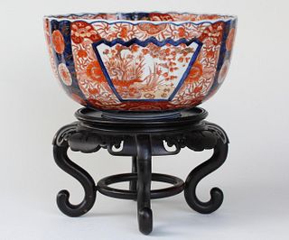 Edo Period Fluted Imari Bowl