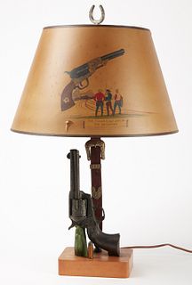 Texas Colt Six Shooter Lamp