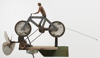 Man on Bicycle Whirlygig