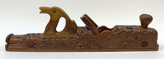 Incredible Carved Fantasy Woodworking Plane