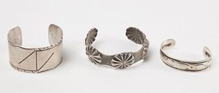 Three Older Navajo Bracelets