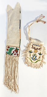 Two Native American Beaded Bags