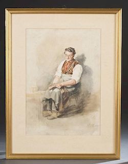 Rabes, Max Friedrich. Portrait of a seated man.