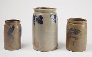 3 Southern 19th Century Stoneware Jugs
