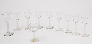 Rare Set 10 Early Glass Twists