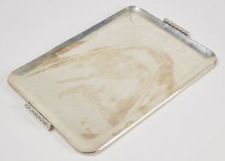 Mexican Modernist 925 Silver Serving Tray