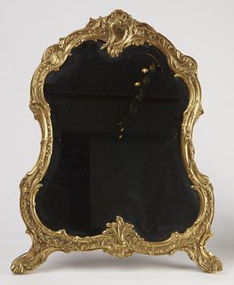 Louis XV Gilt Bronze and Mahogany Dressing Mirror 