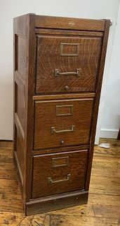 Oak File Cabinet by Macey