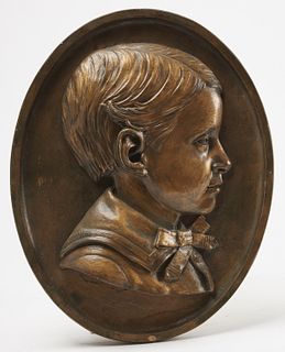 Charles Parker Dowler -Plaster Relief of Child