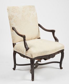 European Carved 19th Century Arm Chair