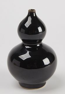 Fine Chinese Deep Brown/Black Glazed Vase