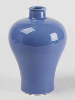 Fine Chinese Monochrome Blue Vase