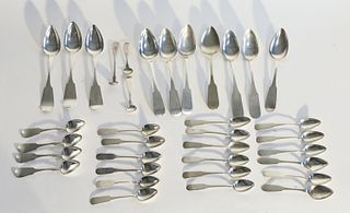 Coin Silver Spoon Lot