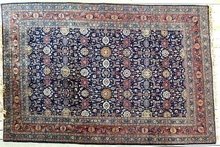 Oriental Sarouk Carpet - Deep Blue
