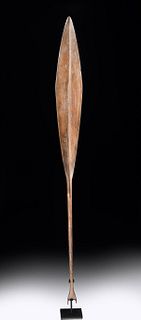 Early 20th C. Indonesian Siberut Island Wood Paddle