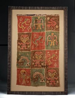 Stunning / Large Chancay Painted Textile
