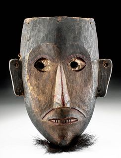 20th C. Indonesian Kayanic Dayak Wooden Mask