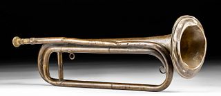 Early 20th C. French Brass Bugle - Ancora Grand Prix