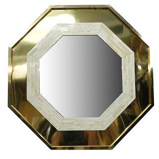 Karl Springer Style Octagonal Mirror