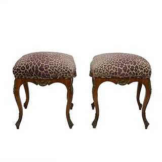 Two Louis XV style Tabourets