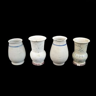Four (4) Vietnamese Hoi an Hoard Ceramic Vases
