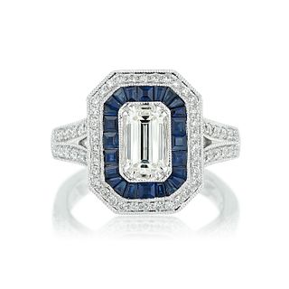 Diamond and Sapphire Ring