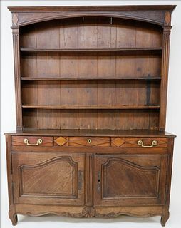 19th C. French Carved Walnut Vaisselier