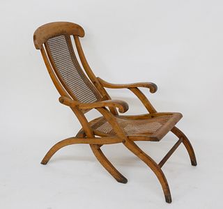 19th Century English Elm Plantation Chair