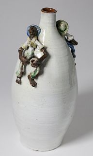 Southern Folk Pottery Figural Glazed Jug
