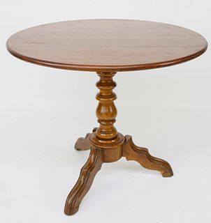 Antique Mahogany Round Tilt Top Table