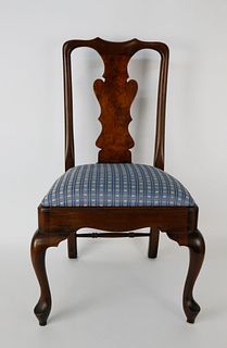 Child's Queen Anne Style Burlwood Chair
