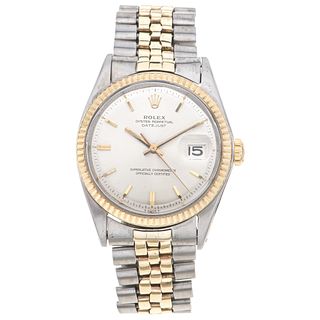 ROLEX OYSTER PERPETUAL DATEJUST. STEEL,  14K AND 10 YELLOW GOLD. REF. 1601, CA. 1965-1968
