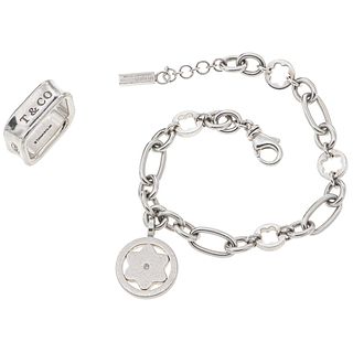 .925 SILVER WRISTBAND WITH DIAMOND MONTBLANC STAR SIGNET COLLECTION   AND .925 SILVER RING TIFFANY & CO. 
