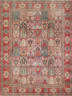 Vintage Tree of Life Hand Woven Oriental Carpet