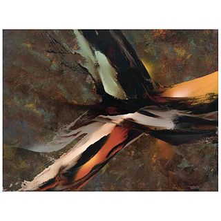LEONARDO NIERMAN, Vuelo de primavera, Signed, Acrylic on masonite, 23.6 x 31.4" (60 x 80 cm)