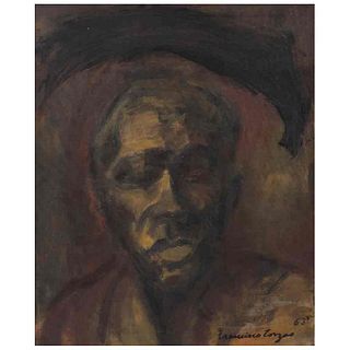 FRANCISCO CORZAS, Untitled, Signed and dated 63, Oil on canvas, 38.3 x 31.2" (97.5 x 79.5 cm), Certificate