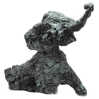 CAROL MILLER, Kichwa Tembo, Signed, Bronze sculpture, 30.3 x 35.4 x 21.2" (77 x 90 x 54 cm)
