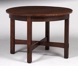 JM Young Furniture Co 40"d Table c1910