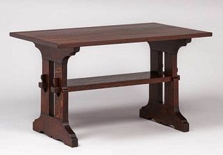 Gustav Stickley "Bungalow Library Table" c1900