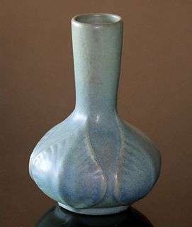 Van Briggle Matte Blue Vase 1918
