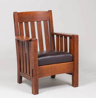 Cortland Furniture Co Slatted Armchair c1910